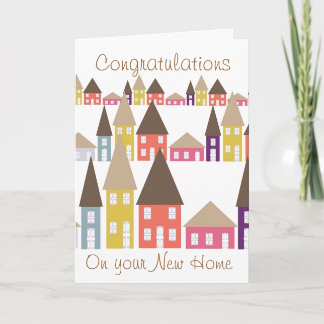 Congratulations on your new home card (Front)