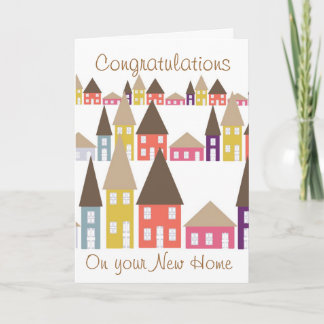 Congratulations on your new home card