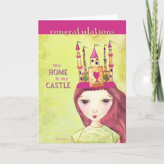 congratulations on your new home card (Front)