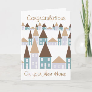 Congratulations on your new home card
