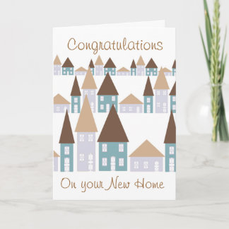 Congratulations on your new home card
