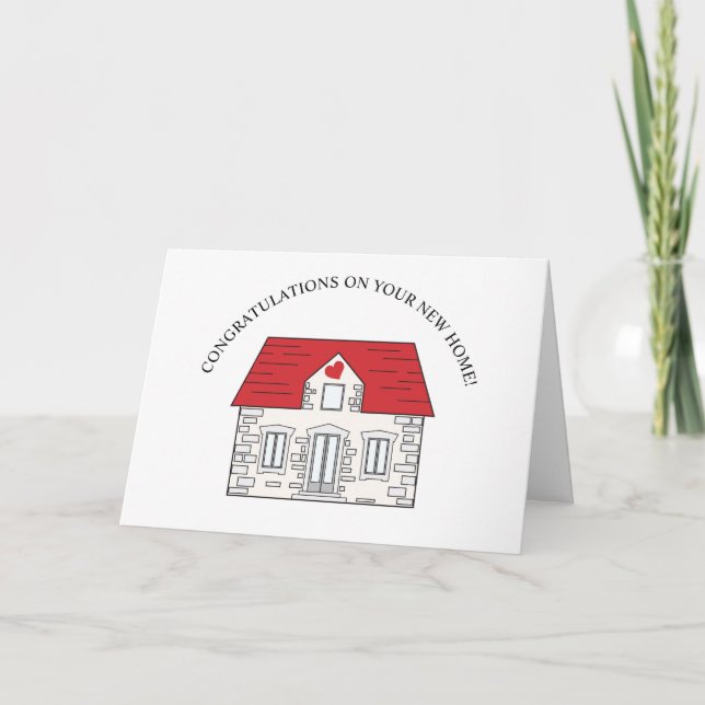 Congratulations on your New Home Card (Front)
