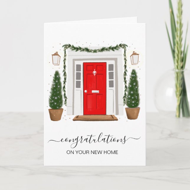 congratulations on your new home christmas card (Front)