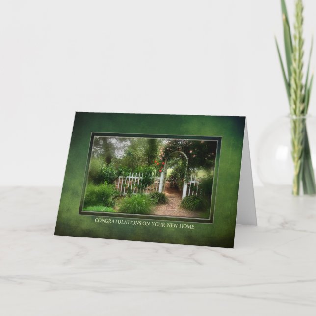 Congratulations on your New Home - Dreamy Garden Card (Front)