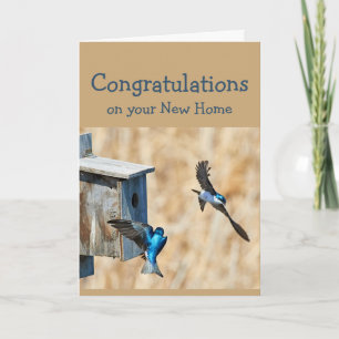 Congratulations on Your New Home Fun Birds Card