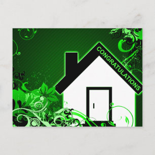 congratulations on your new home : hi-fi home postcard