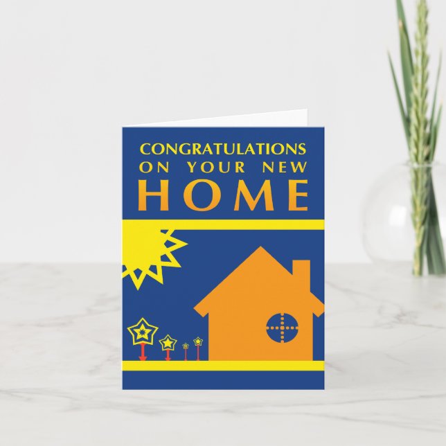 congratulations on your new home : pop shapes card (Front)