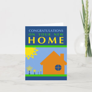 congratulations on your new home : pop shapes card