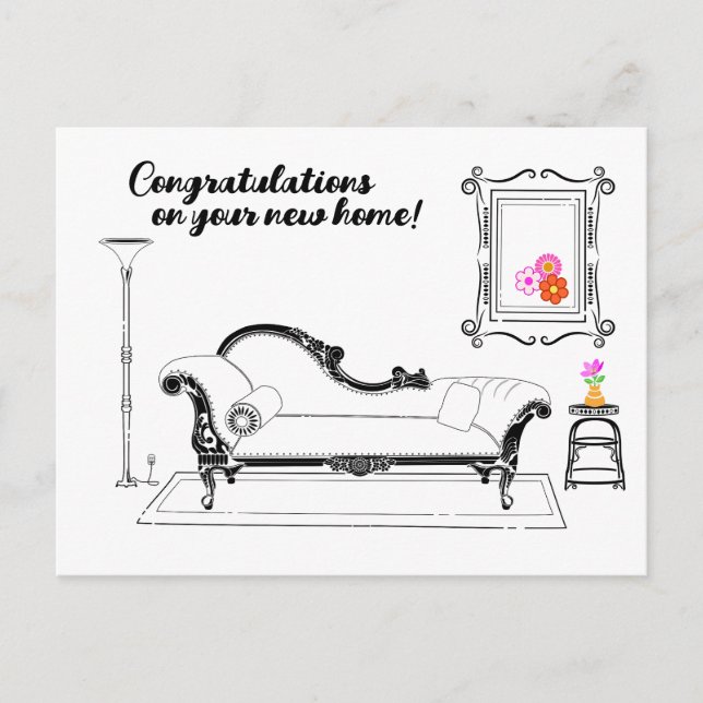 Congratulations on Your New Home Postcard (Front)