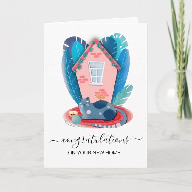 congratulations on your new home real estate agent card (Front)