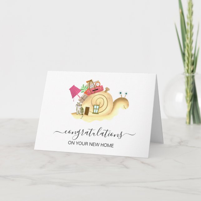 congratulations on your new home real estate agent card (Front)