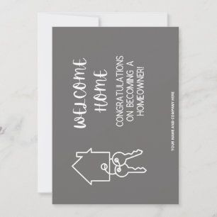 Congratulations On Your New Home: REALTOR  Thank You Card