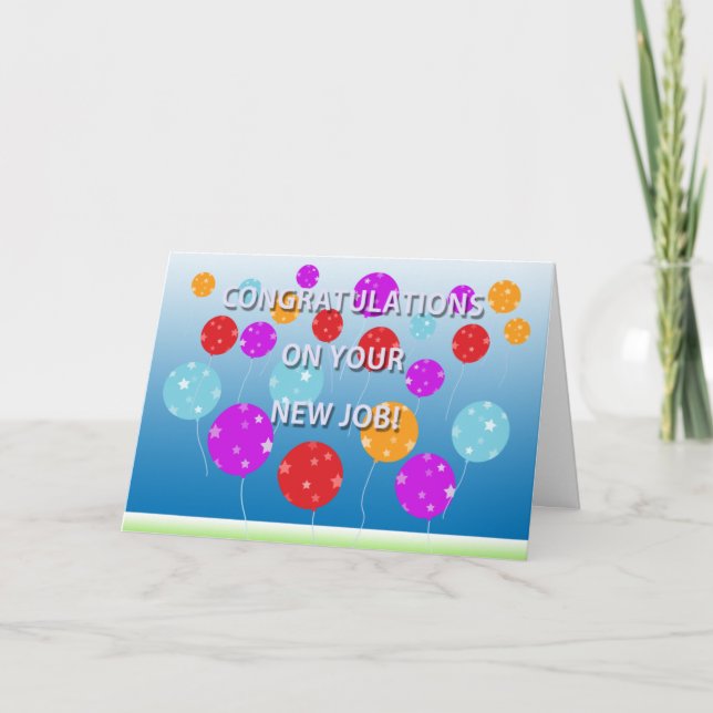 Congratulations On Your New Job Card (Front)