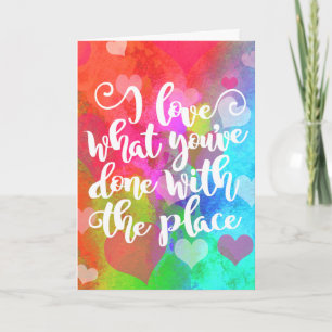 Congratulations on Your New Place Typography Card