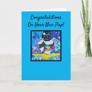 Congratulations on Your New Pup! Blank inside Card