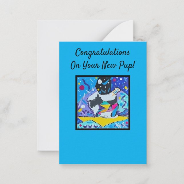 Congratulations on Your New Pup!  Card (Front)