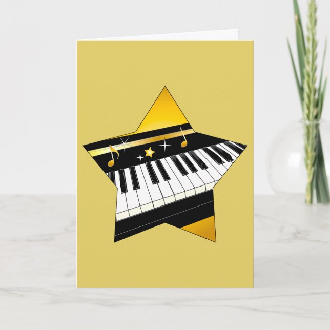 Congratulations on Your Piano Performance Card (Front)