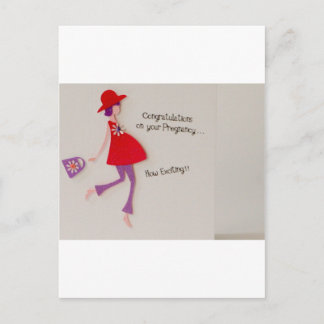 congratulations on your pregnancy! announcement postcard
