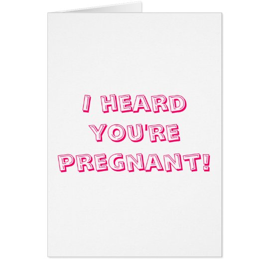 Congratulations on your pregnancy! card