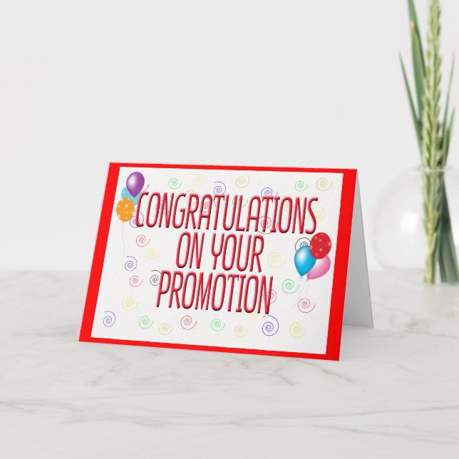Congratulations On Your Promotion Card (Front)