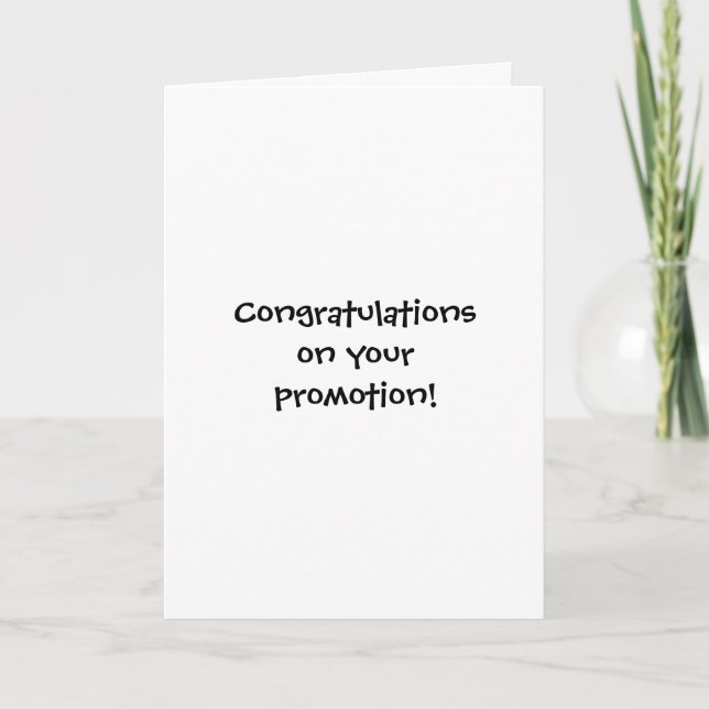 Congratulations on your promotion! card (Front)