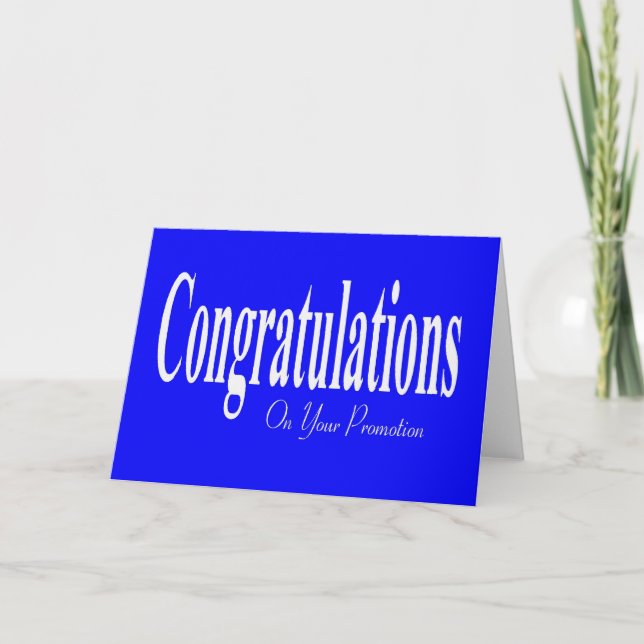 Congratulations On Your Promotion Card (Front)