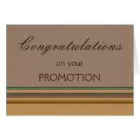congratulation promotion cards