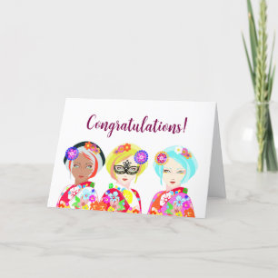 Congratulations On Your Promotion Geishas Thank You Card