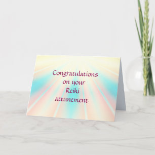Congratulations on your Reiki attunement Card
