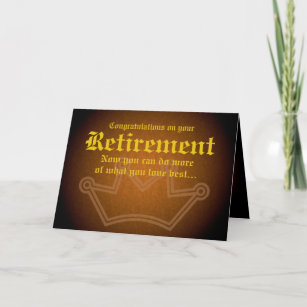 Congratulations on your retirement card