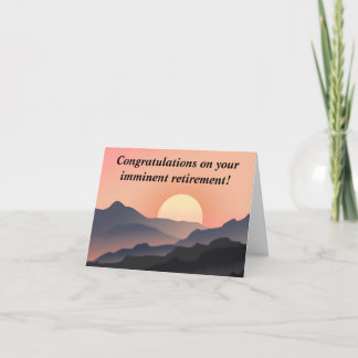 Congratulations on your Retirement Funny Greeting Card