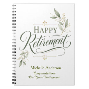Congratulations On Your Retirement Personalised Notebook