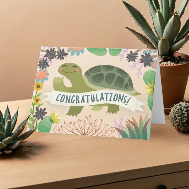 Congratulations on your success Desert Tortoise Card (Creator Uploaded)