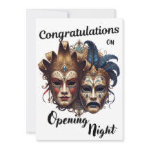 Congratulations on Your Theatre Opening Night