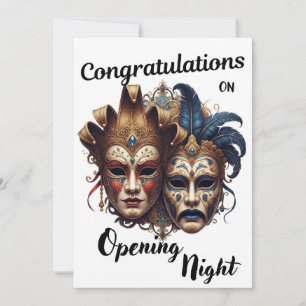 Congratulations on Your Theatre Opening Night Thank You Card