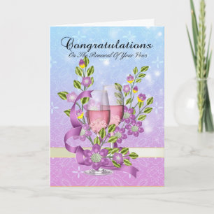 congratulations on your vow renewal with flowers card