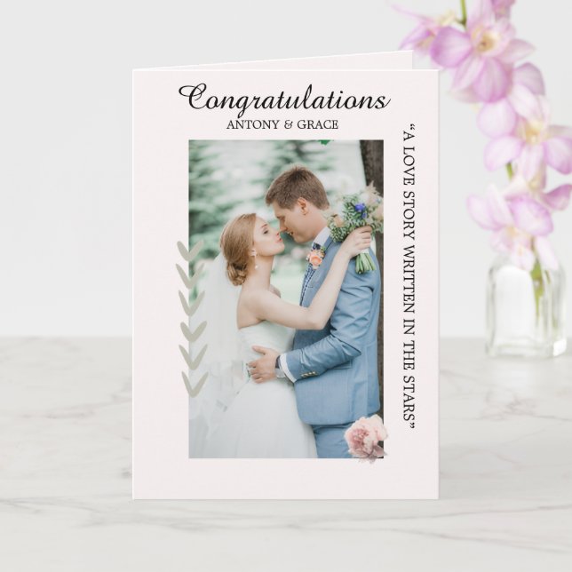 Congratulations on Your Wedding – cards (Orchid)