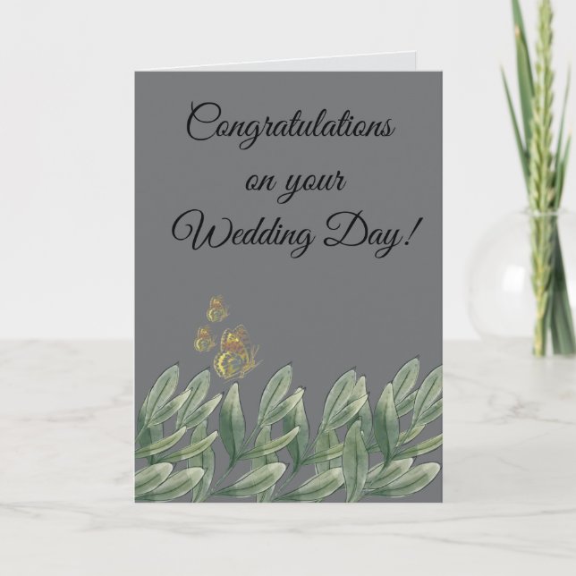 Congratulations on Your Wedding Day Card (Front)