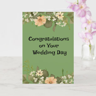 Congratulations on Your Wedding Day Card