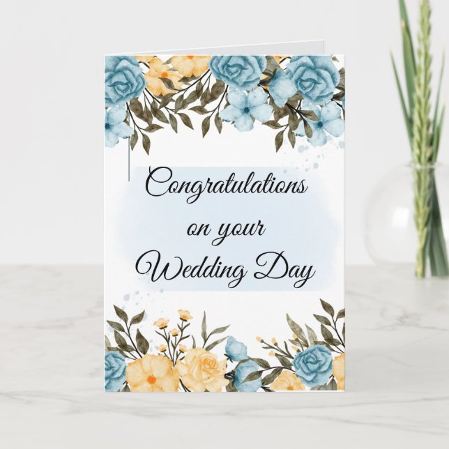 Congratulations on Your Wedding Day Card (Front)
