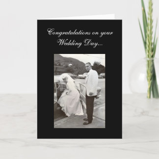 Congratulations on your Wedding Day... Card
