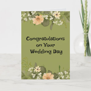 Congratulations on Your Wedding Day Card