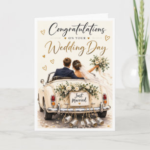 Congratulations on your wedding day card