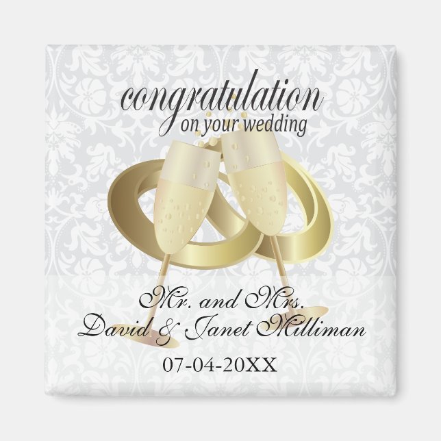 Congratulations on Your Wedding Day Magnet (Front)