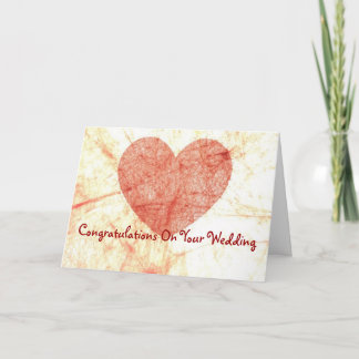 Congratulations On Your Wedding Greeting Card
