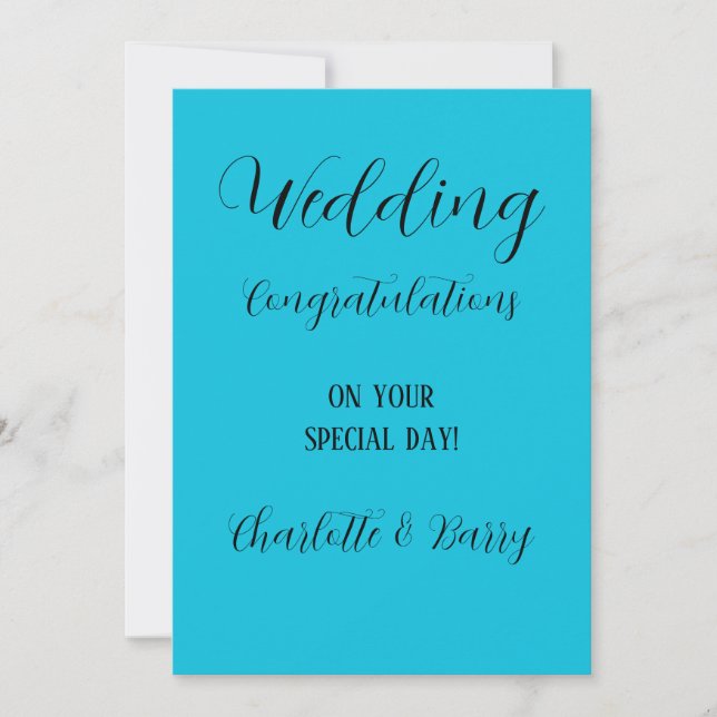 Congratulations on Your Wedding  Invitation (Front)