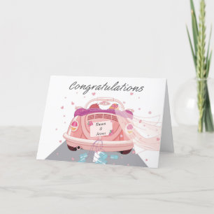 Congratulations On Your Wedding Personalised Card