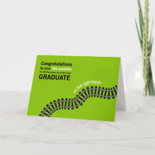 Congratulations Parents-Graduate on Right Track Card