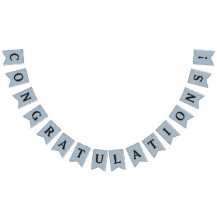 "Congratulations" party bunting banner