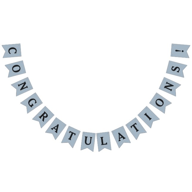 "Congratulations" party bunting banner (All)